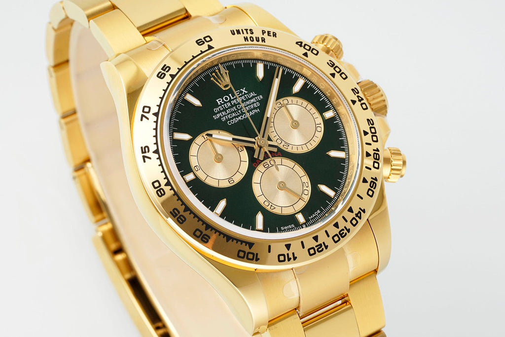 Rolex Cosmograph Daytona 126508 : Yellow Gold / Green