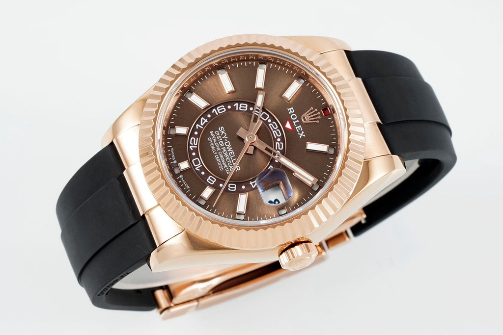 Rolex Sky-Dweller 336235 : Rose Gold / Brown Dial