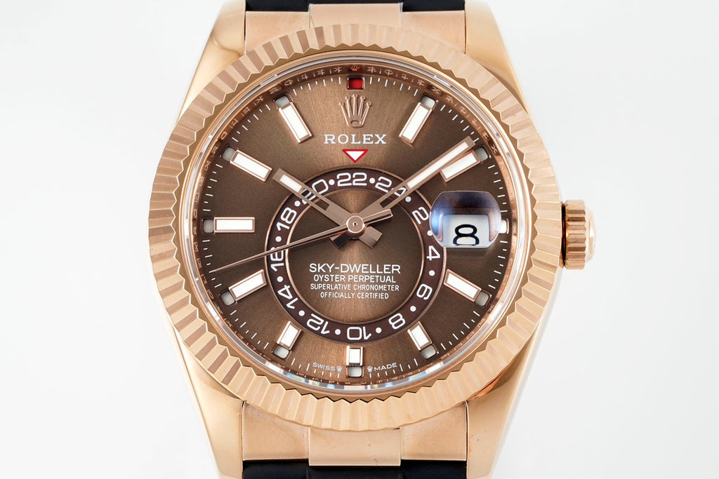 Rolex Sky-Dweller 336235 : Rose Gold / Brown Dial