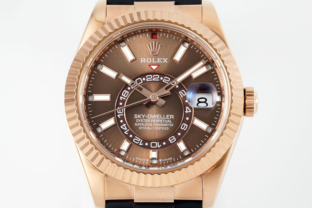 Rolex Sky-Dweller 336235 : Rose Gold / Brown Dial