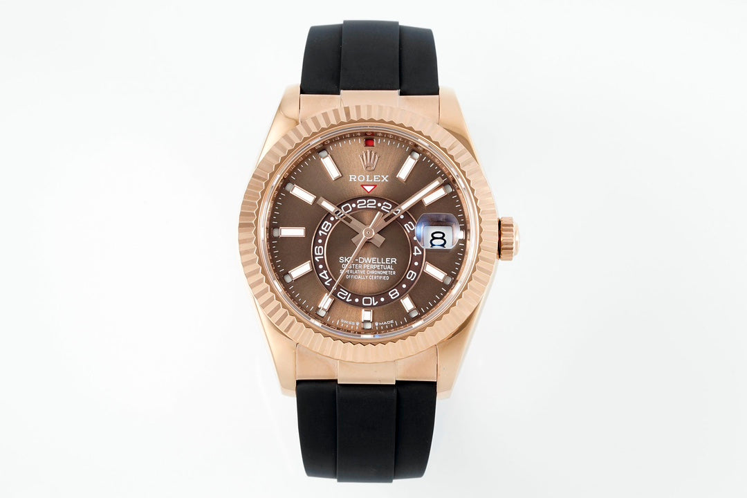 Rolex Sky-Dweller 336235 : Rose Gold / Brown Dial
