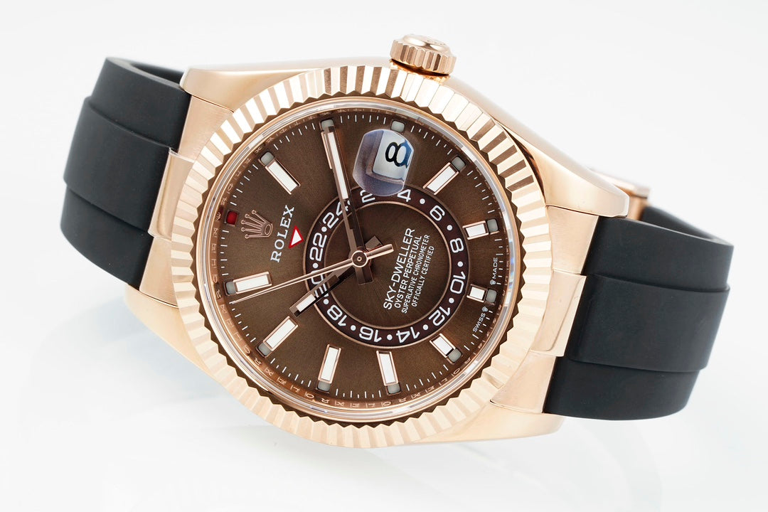 Rolex Sky-Dweller 336235 : Rose Gold / Brown Dial
