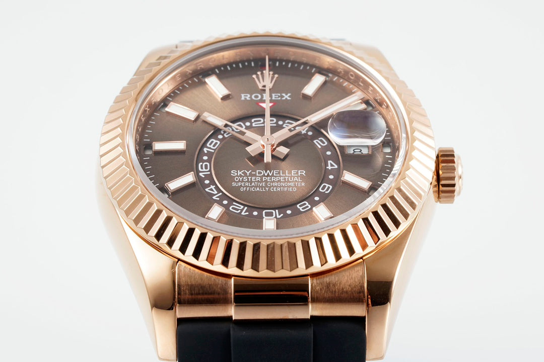 Rolex Sky-Dweller 336235 : Rose Gold / Brown Dial