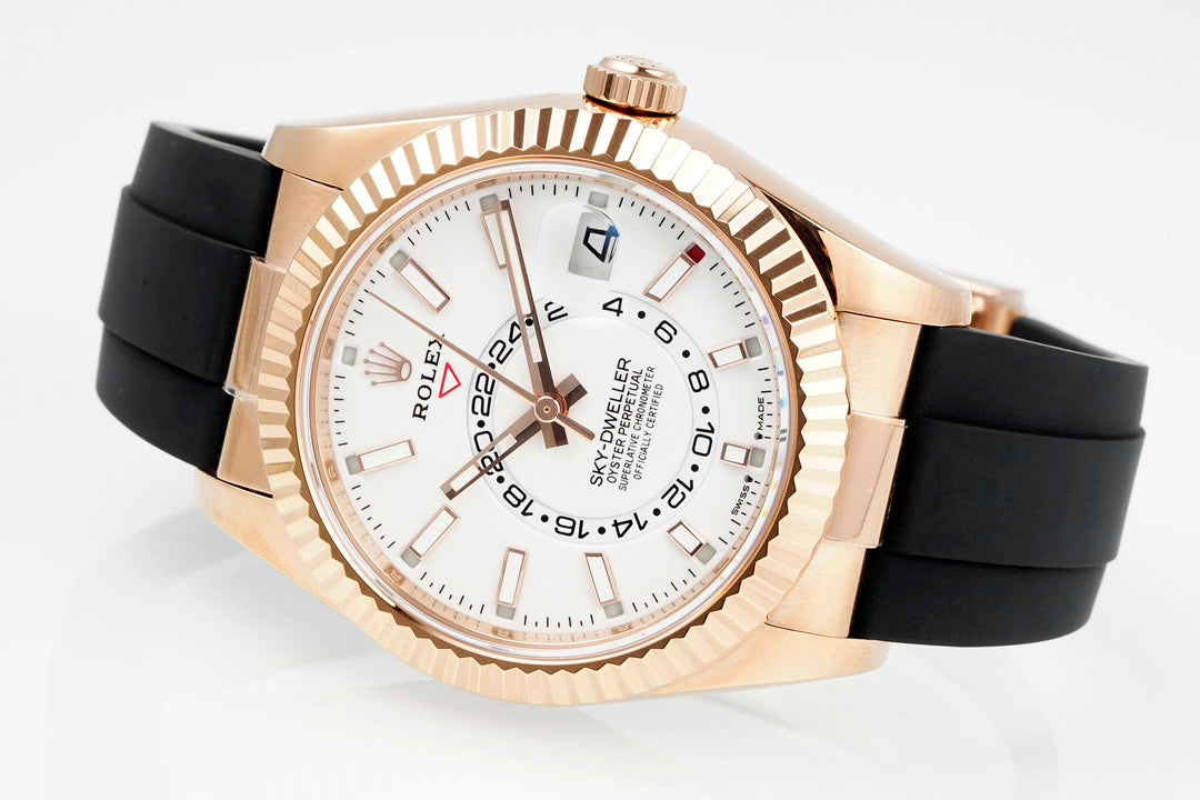 Rolex Sky-Dweller 336235 : Rose Gold / White Dial