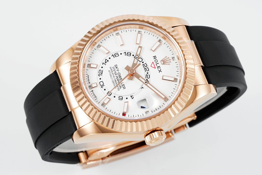 Rolex Sky-Dweller 336235 : Rose Gold / White Dial