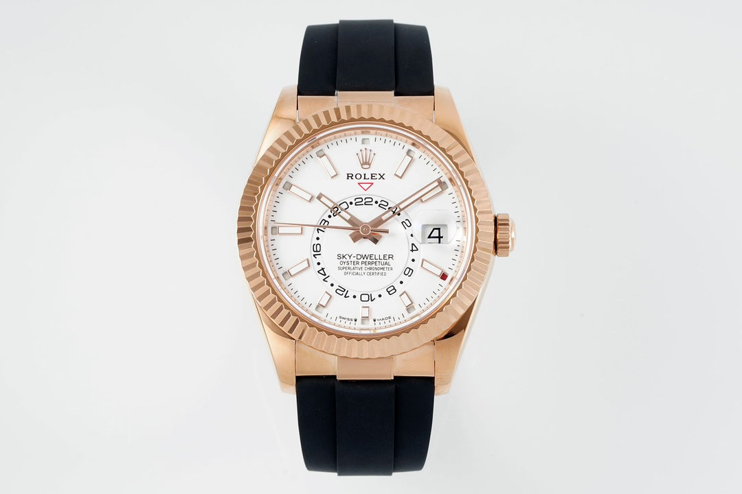Rolex Sky-Dweller 336235 : Rose Gold / White Dial