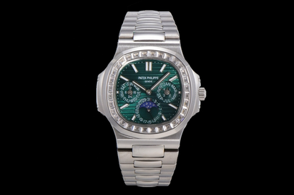 Patek Philippe Nautilus Perpetual Calendar with "Diamond"-set bezel