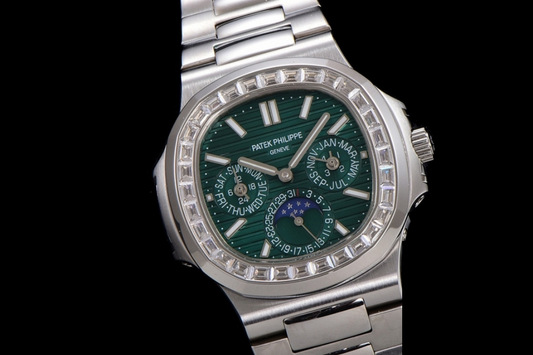 Patek Philippe Nautilus Perpetual Calendar with "Diamond"-set bezel