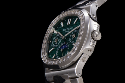 Patek Philippe Nautilus Perpetual Calendar with "Diamond"-set bezel