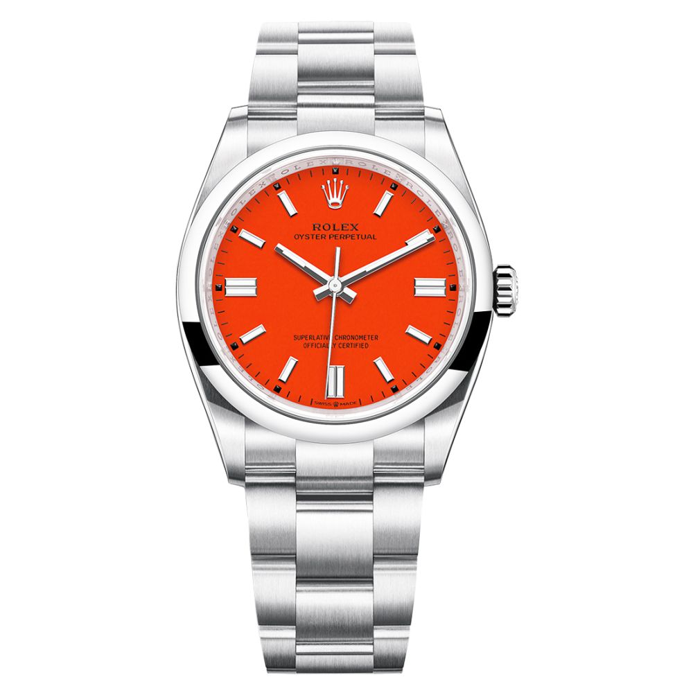 Rolex Oyster Perpetual 124300 : Coral Red Dial
